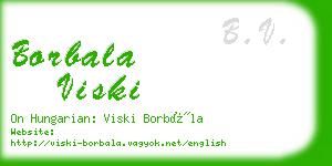borbala viski business card